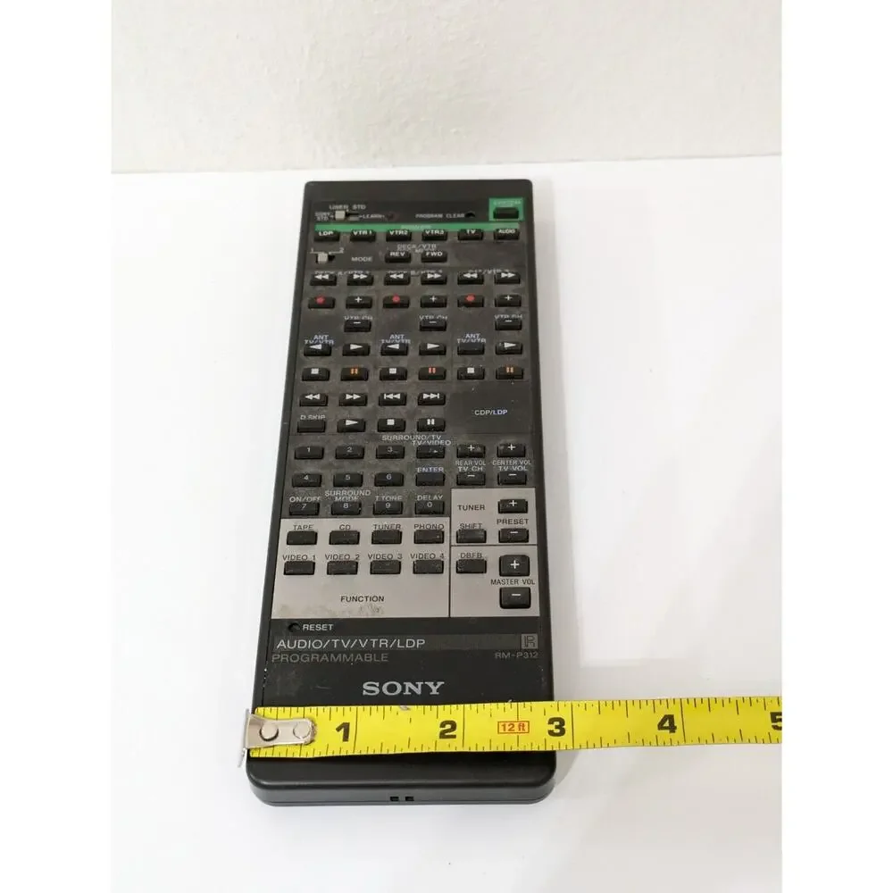 Sony Audio‎ Video Receiver Programmable Remote Control RM-P312 Original - Picture 5 of 6